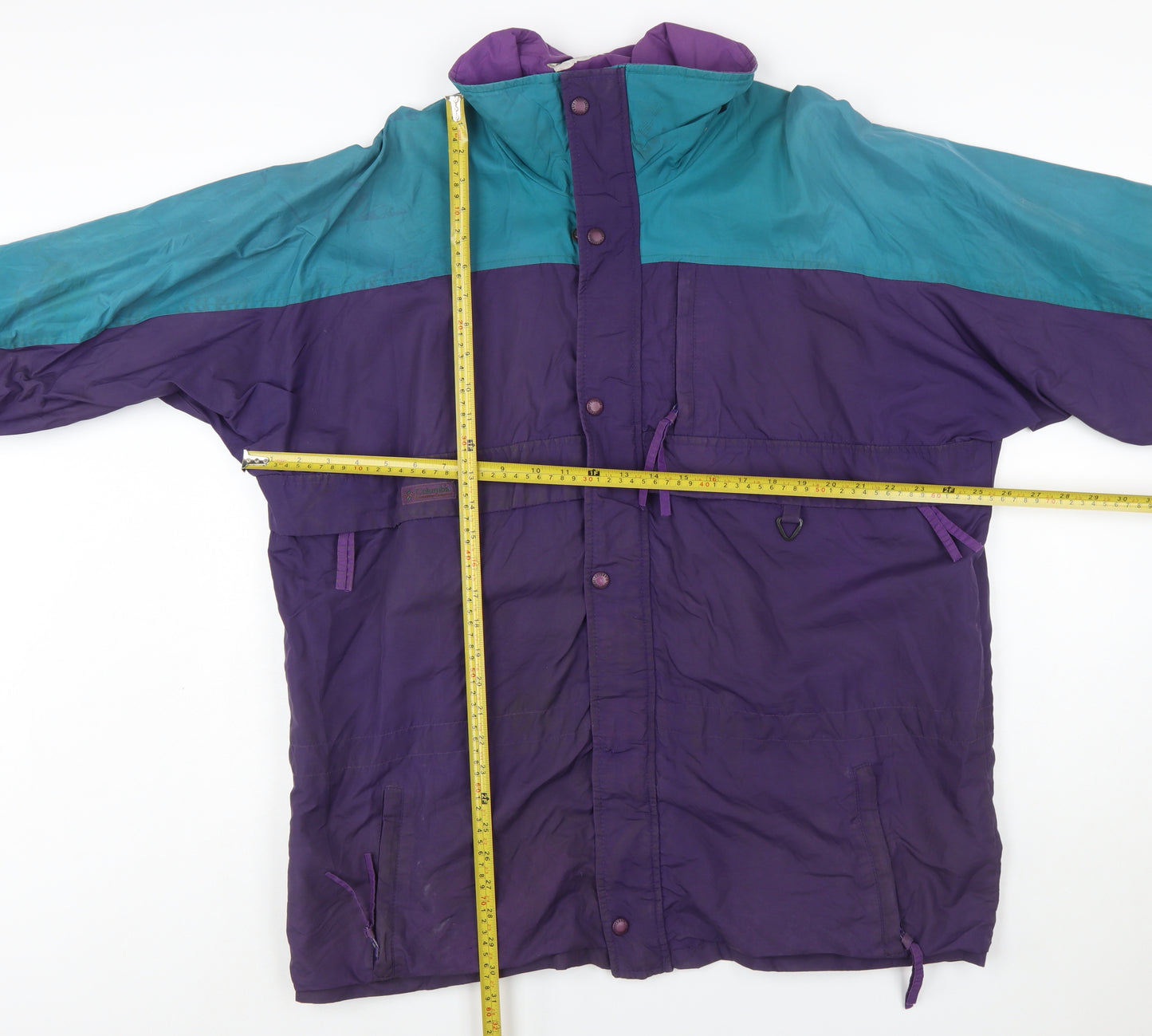 Columbia Mens Multicoloured L Nylon Anorak Jacket Hooded Retro 90s Outdoor
