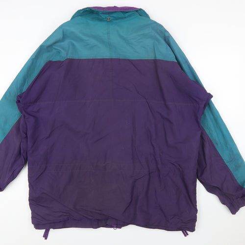 Columbia Mens Multicoloured L Nylon Anorak Jacket Hooded Retro 90s Outdoor