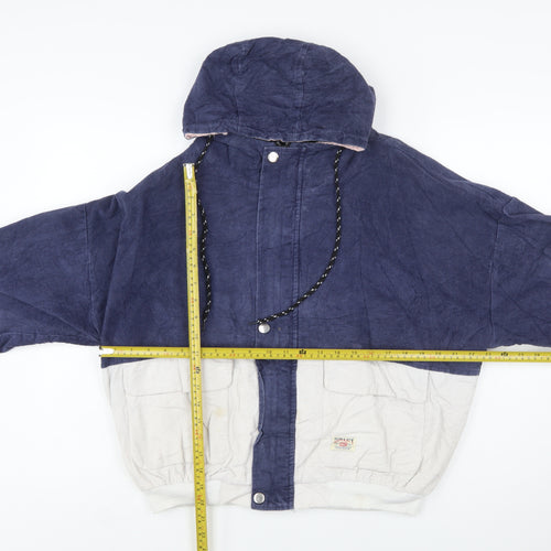 Zaful Women’s Multicoloured Corduroy Hooded Windbreaker Jacket Size 16