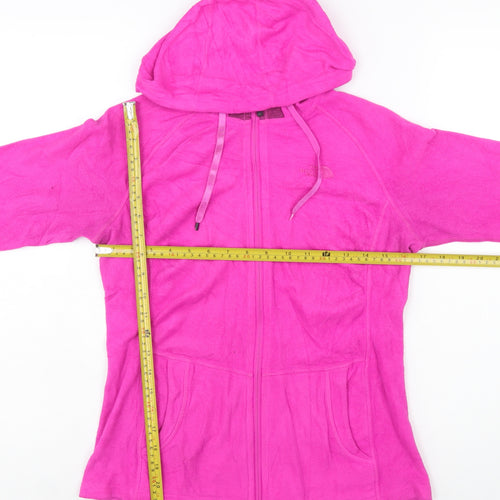 The North Face Women's Pink Hooded Fleece Jacket XS