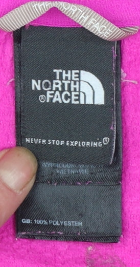 The North Face Women's Pink Hooded Fleece Jacket XS