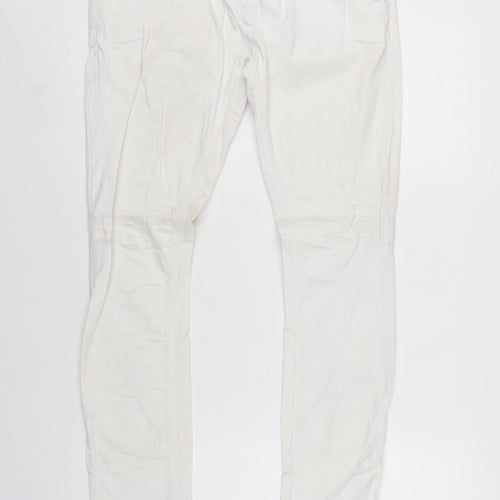 Tommy Hilfiger Men’s White Slim Fit Straight Jeans 28x32