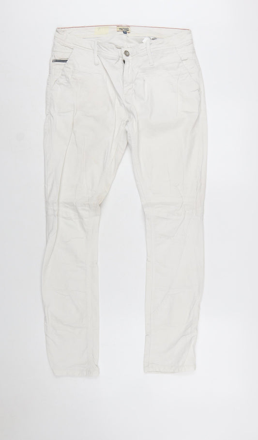 Tommy Hilfiger Men’s White Slim Fit Straight Jeans 28x32