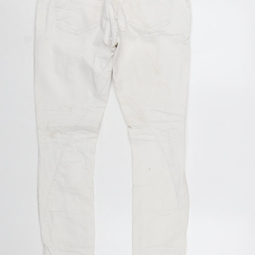 Tommy Hilfiger Men’s White Slim Fit Straight Jeans 28x32