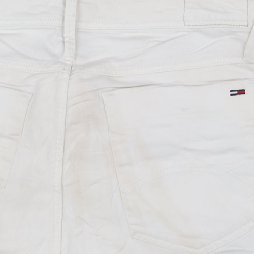Tommy Hilfiger Men’s White Slim Fit Straight Jeans 28x32