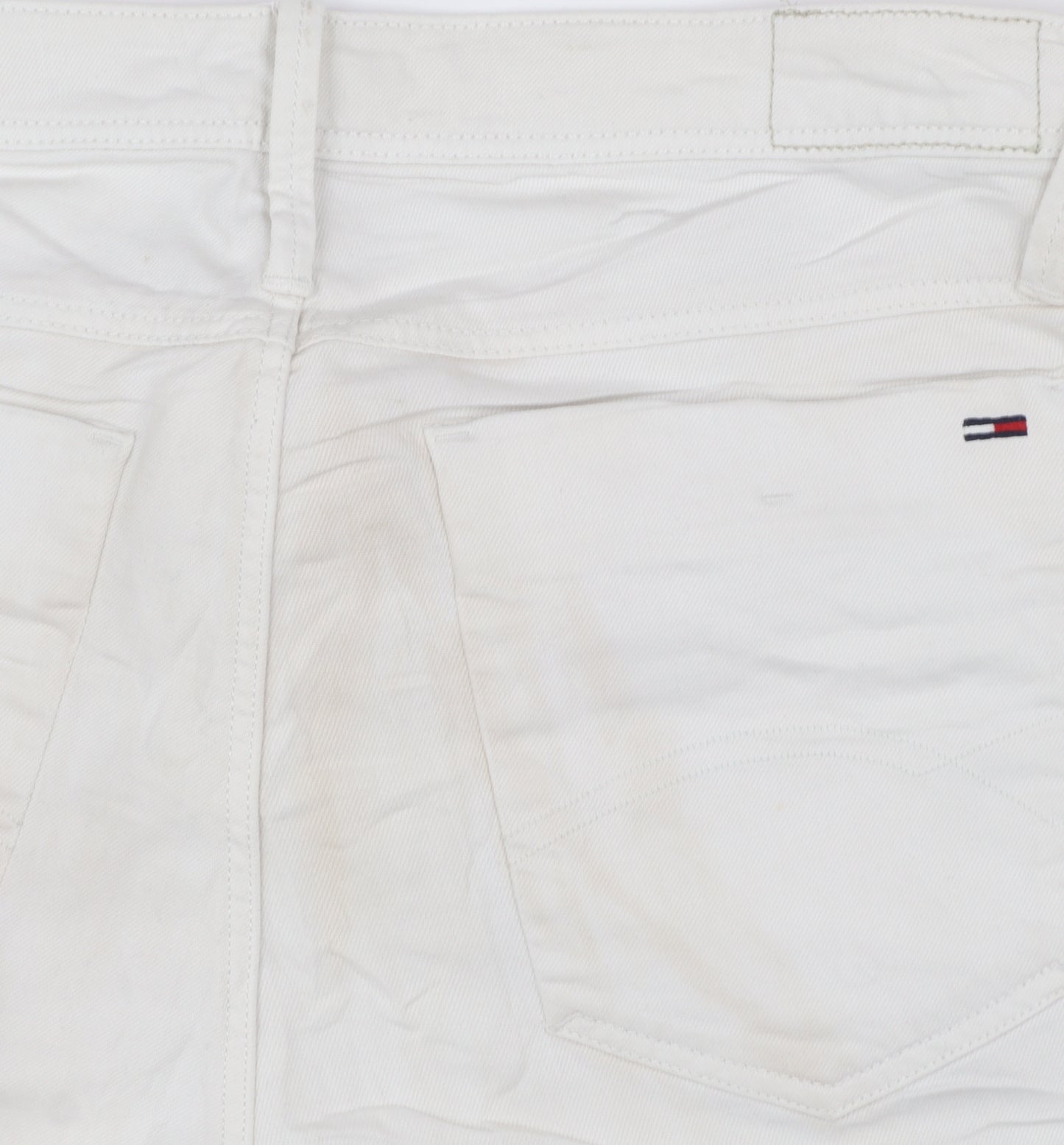 Tommy Hilfiger Men’s White Slim Fit Straight Jeans 28x32