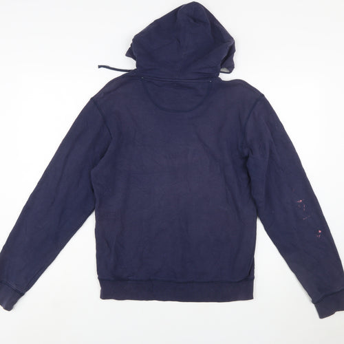 FILA Men’s Blue Pullover Hoodie Size S Long Sleeve Sportswear