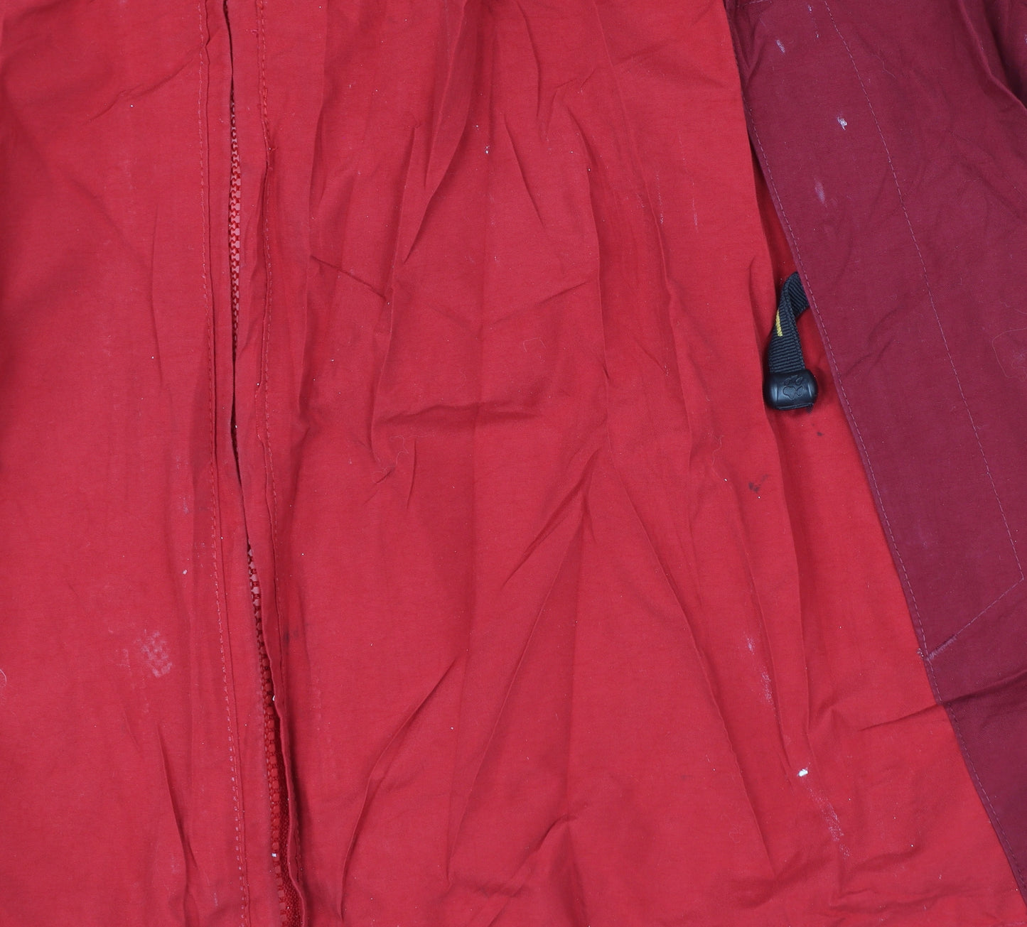 Jack Wolfskin Boys Red Hooded Waterproof Parka Jacket Size 176