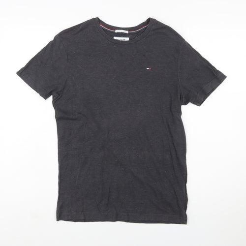 Tommy Hilfiger Men's Black Small Crew Neck Short Sleeve T-Shirt