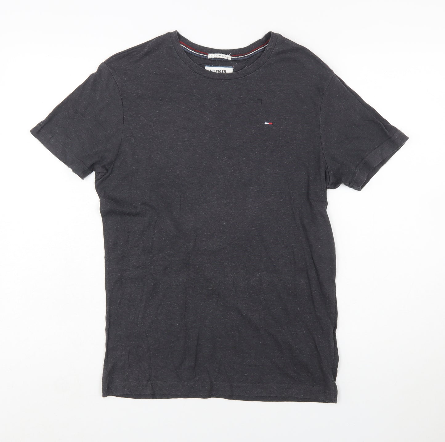 Tommy Hilfiger Men's Black Small Crew Neck Short Sleeve T-Shirt