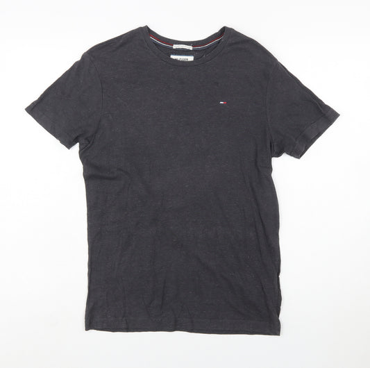Tommy Hilfiger Men's Black Small Crew Neck Short Sleeve T-Shirt