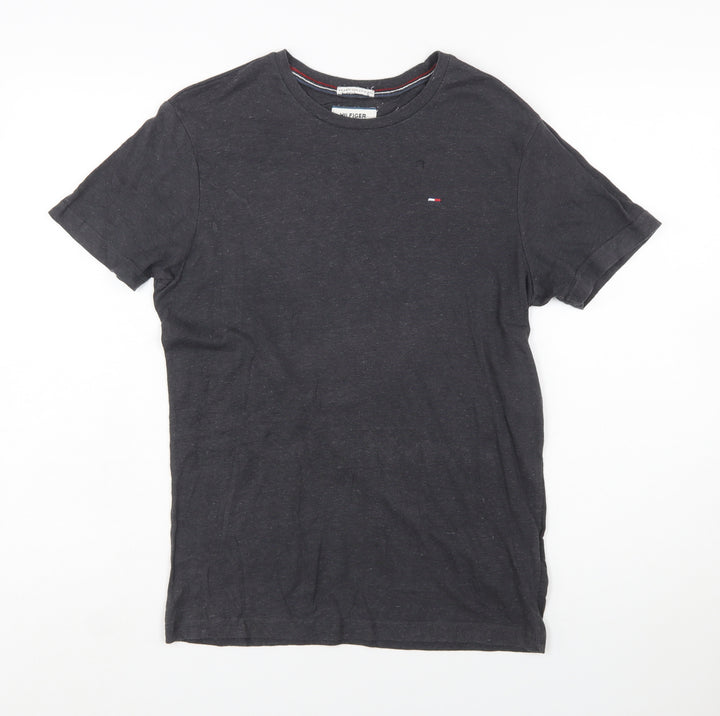 Tommy Hilfiger Men's Black Small Crew Neck Short Sleeve T-Shirt
