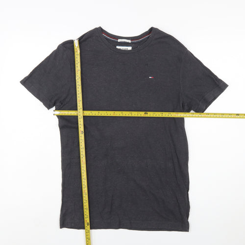 Tommy Hilfiger Men's Black Small Crew Neck Short Sleeve T-Shirt