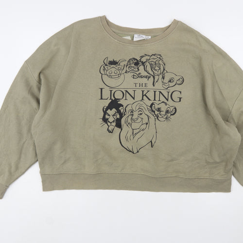 Disney Classics Women’s Khaki Lion King Sweatshirt XL Relaxed Fit
