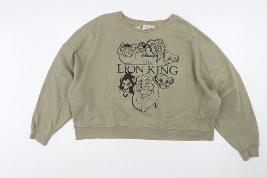 Disney Classics Women’s Khaki Lion King Sweatshirt XL Relaxed Fit