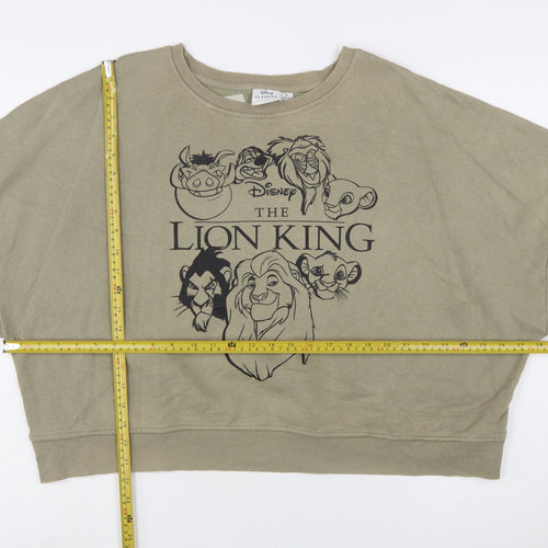 Disney Classics Women’s Khaki Lion King Sweatshirt XL Relaxed Fit