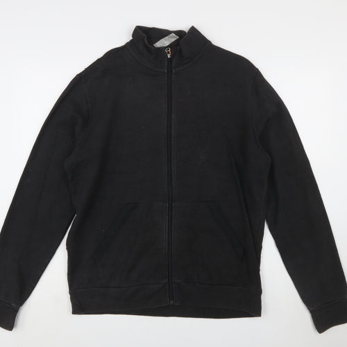 Hugo Boss Men's Black Full Zip Sweatshirt Size L