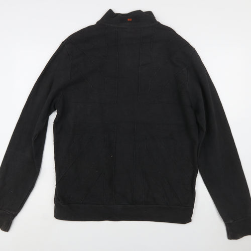 Hugo Boss Men's Black Full Zip Sweatshirt Size L