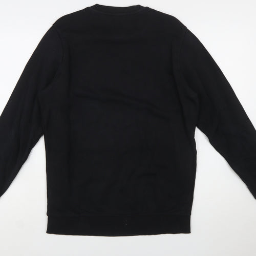 Diesel Mens Black Logo Crew Neck Sweatshirt Size S