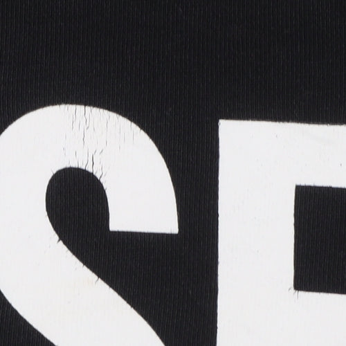 Diesel Mens Black Logo Crew Neck Sweatshirt Size S