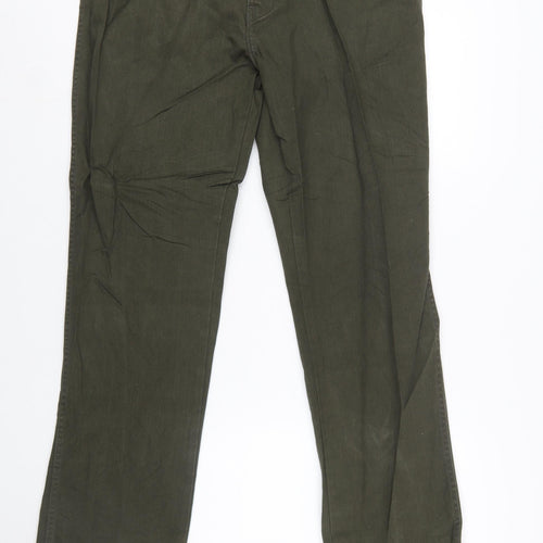 Wrangler Men's Green Straight Regular Fit Jeans W36 L34