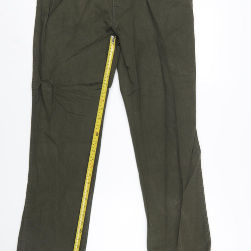 Wrangler Men's Green Straight Regular Fit Jeans W36 L34