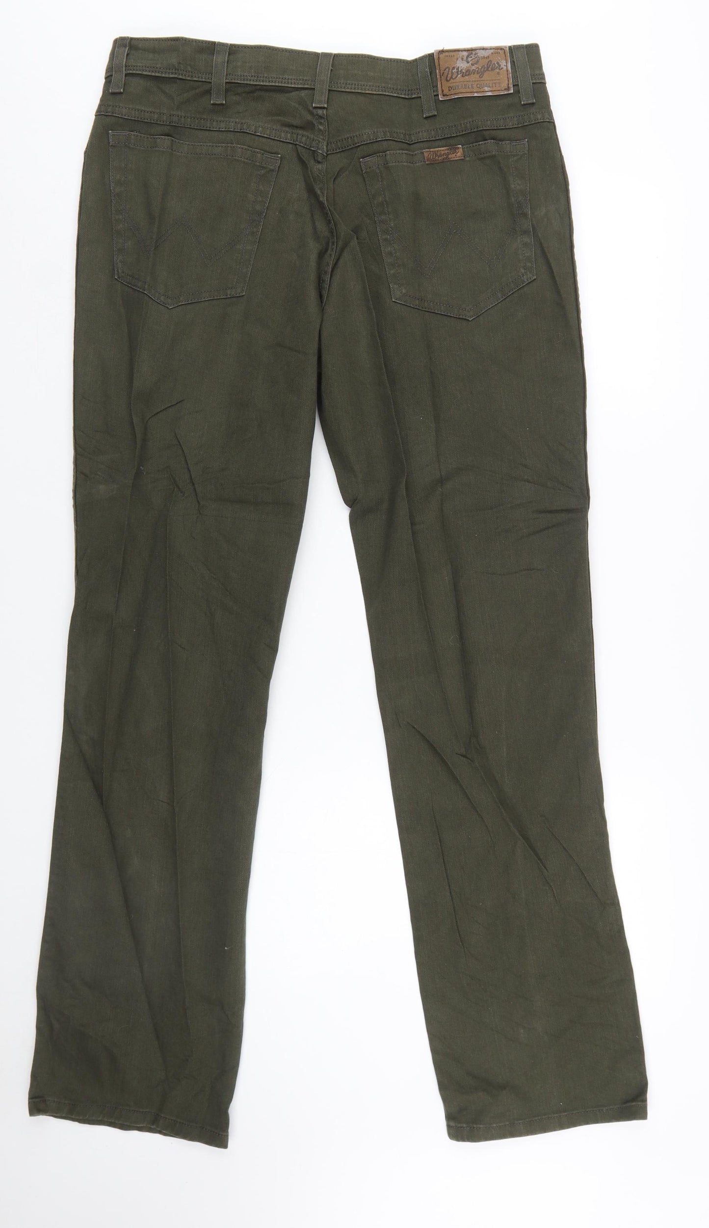 Wrangler Men's Green Straight Regular Fit Jeans W36 L34