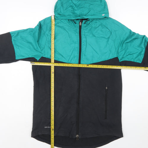 Nike Women’s Green Black Dri-Fit Windbreaker Running Jacket M