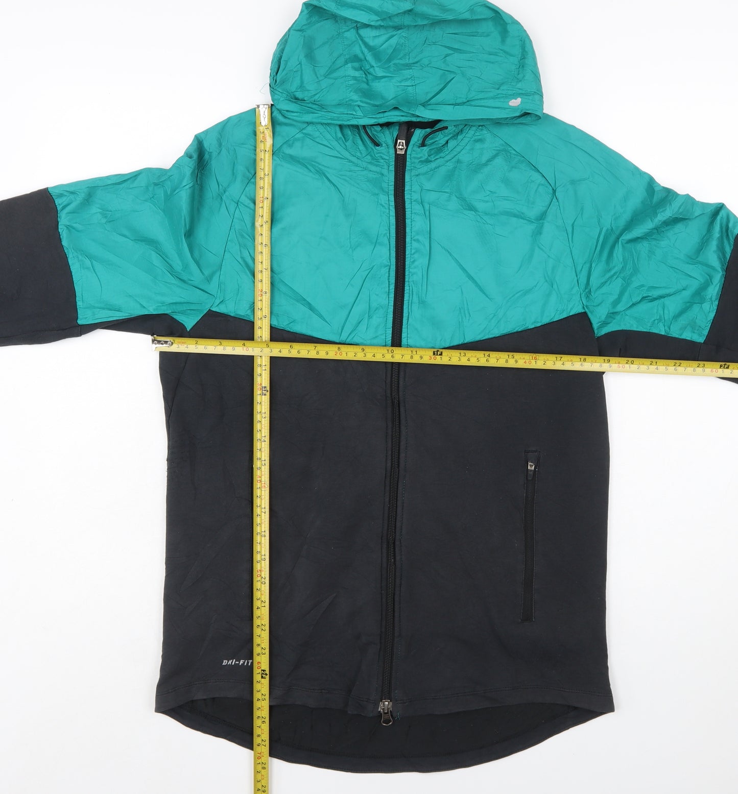 Nike Women’s Green Black Dri-Fit Windbreaker Running Jacket M