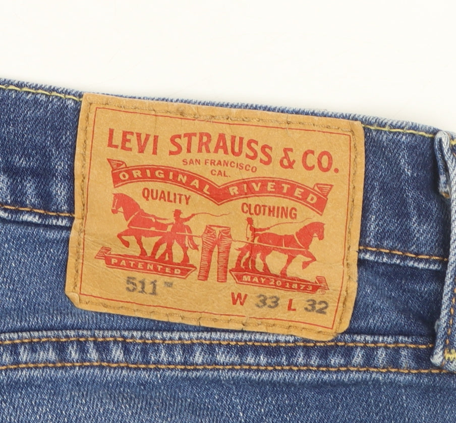 Levi's 511 Men's Blue Slim Fit Denim Jeans W33 L32