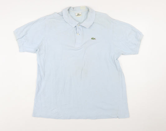 Lacoste Men’s Blue Cotton Polo Shirt Size XL Regular Fit