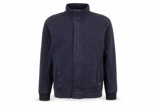 Front view of Hugo Boss Men's Blue Full Zip Sweatshirt, size L
