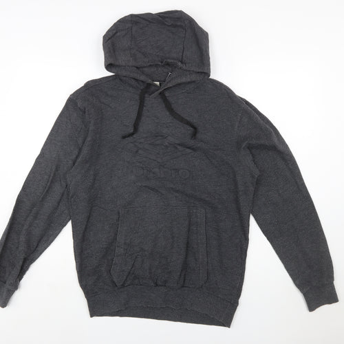 Umbro Men's Grey Pullover Hoodie Small Sports Casual
