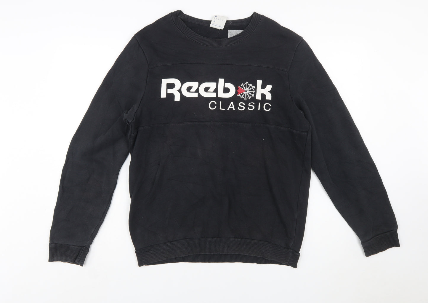 Reebok Men’s Black Small Classic Logo Crew Neck Sweatshirt