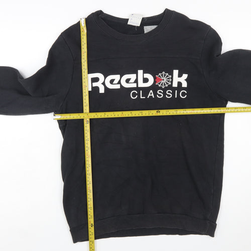 Reebok Men’s Black Small Classic Logo Crew Neck Sweatshirt