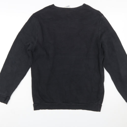 Reebok Men’s Black Small Classic Logo Crew Neck Sweatshirt