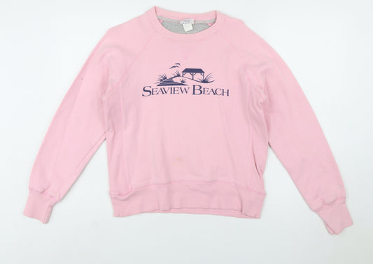 Champion Women's Pink Seaview Beach Pullover Sweatshirt Size S