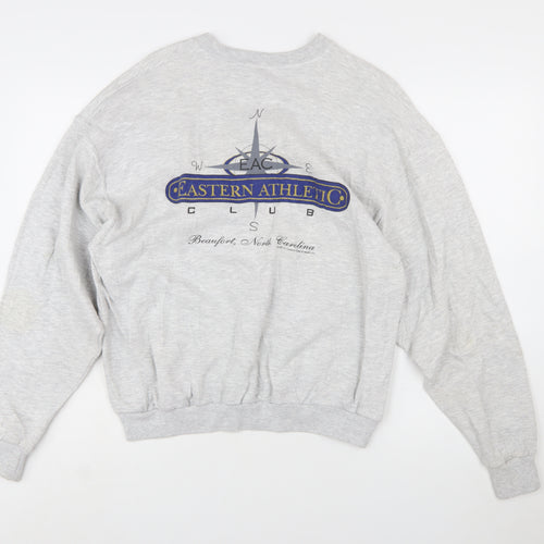 Jerzees Women’s Grey Crew Neck Pullover Sweatshirt Size L