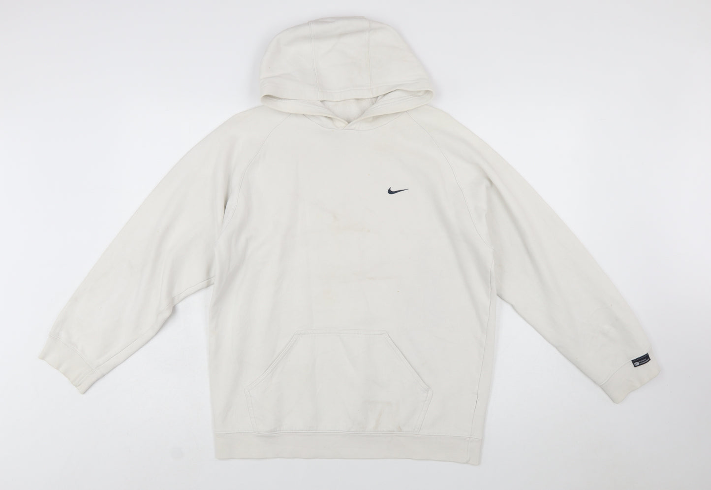 Nike Boys Ivory Pullover Hoodie XL Cotton Blend Casual Sportswear