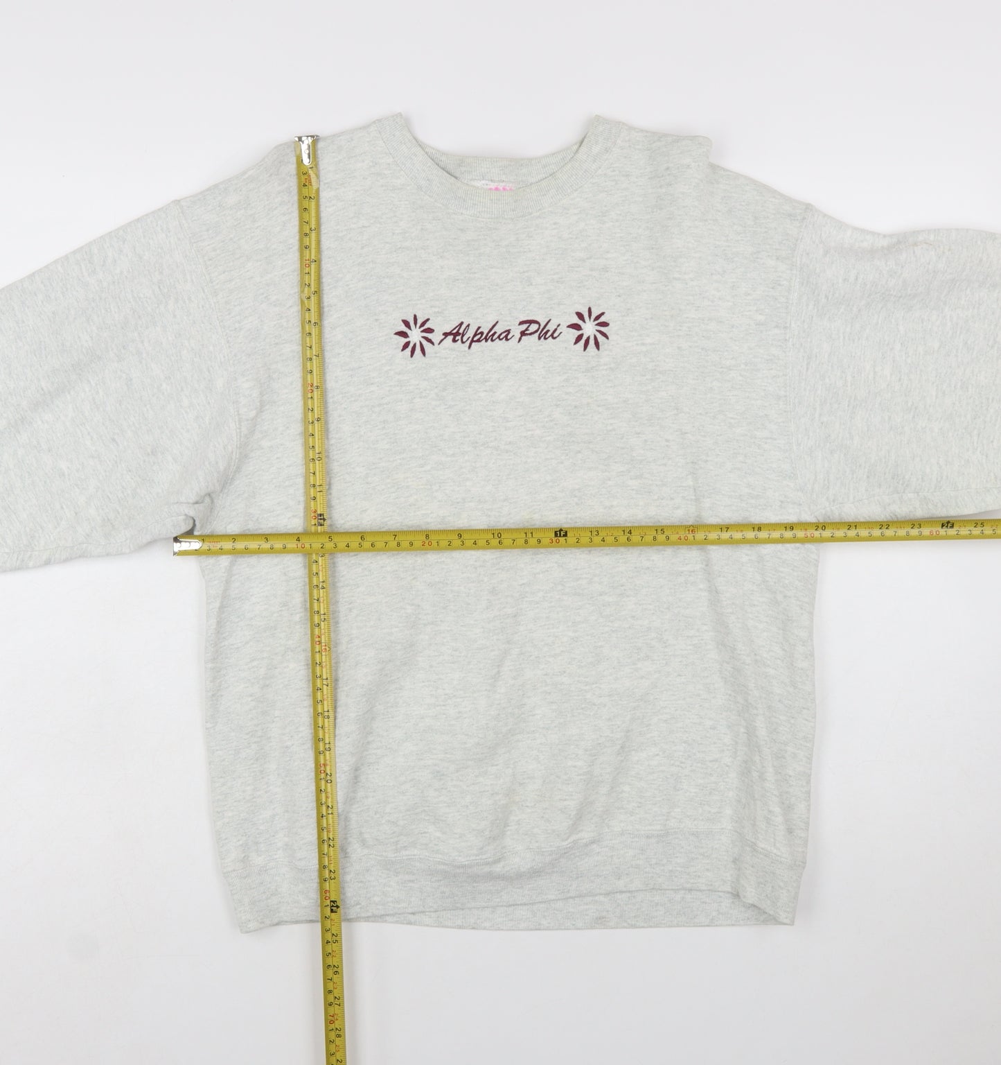 Fruit of the Loom Women's Grey Alpha Phi Pullover Sweatshirt Size L