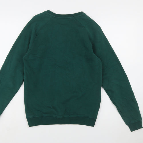 Mlabbas Womens Green Peace Graphic Pullover Sweatshirt XS