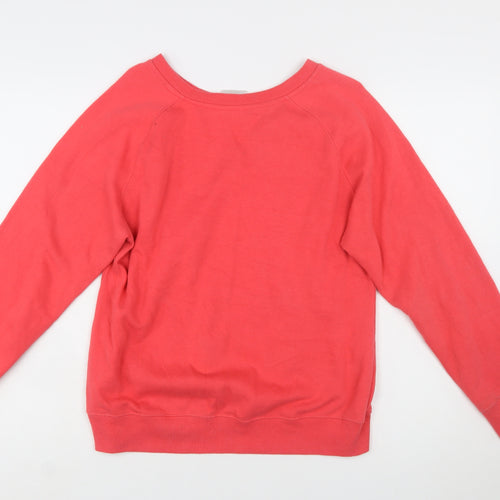 Sfida Women Red Crew Neck Pullover Sweatshirt Size 14