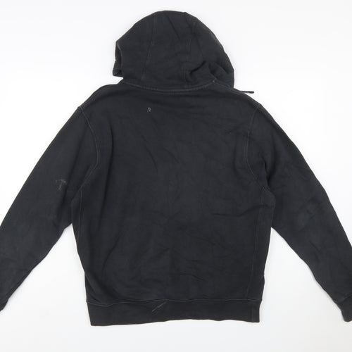 Nike Men's Black Pullover Hoodie M Regular Fit Fleece Sportswear