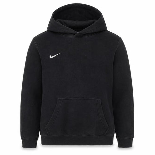 Nike Boys Black XL Pullover Hoodie – Classic Relaxed Fleece Sweatshirt