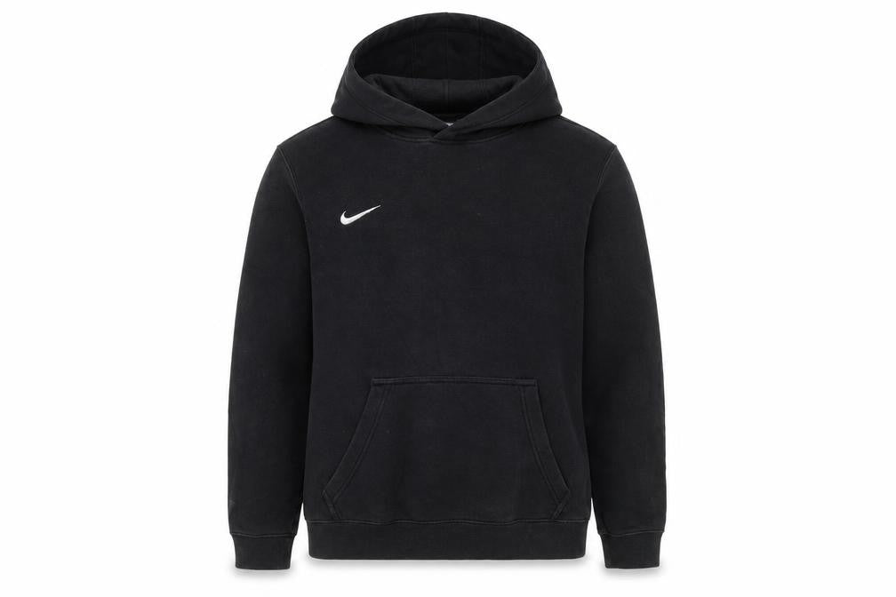 Nike Boys Black XL Pullover Hoodie – Classic Relaxed Fleece Sweatshirt
