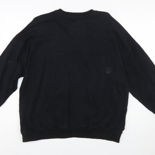 Pull & Bear Women Black The Lion King Sweatshirt Size 12 Cotton