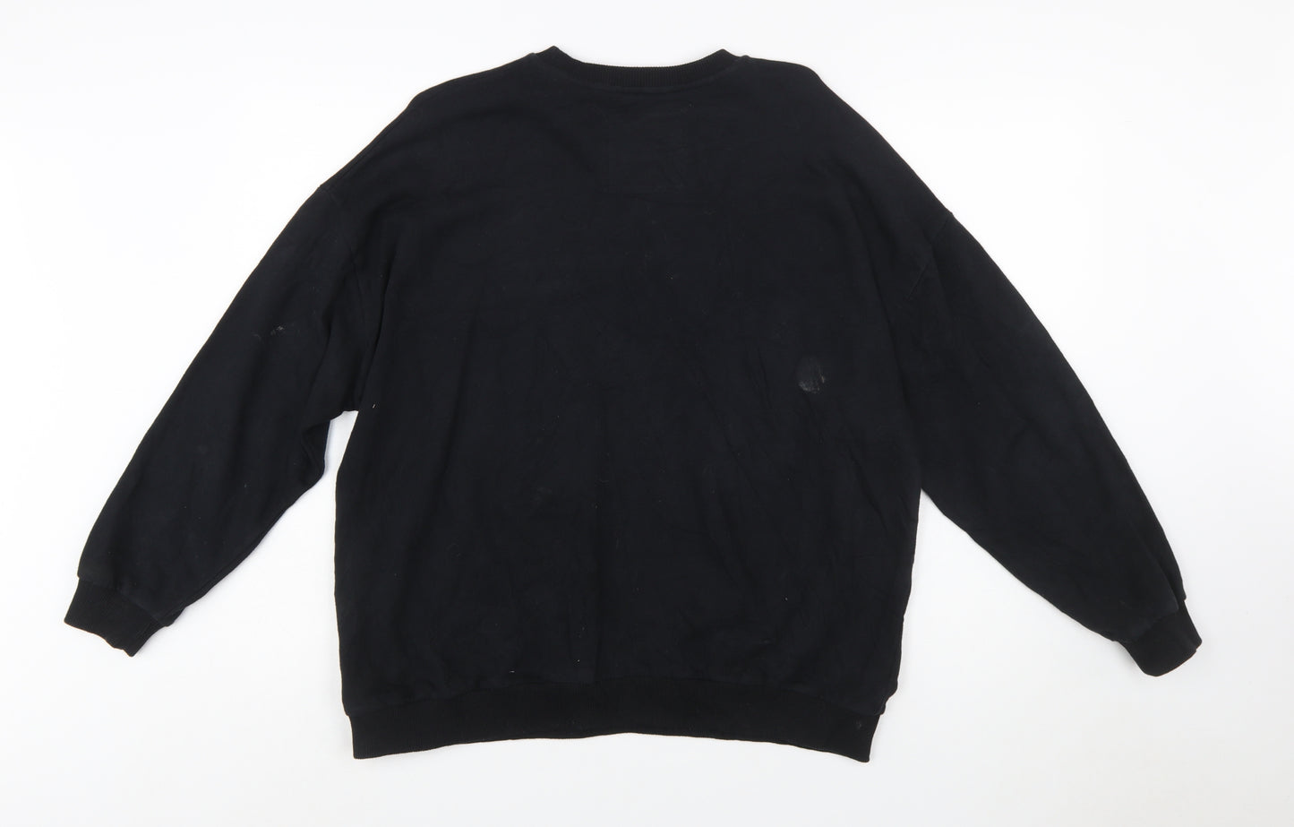 Pull & Bear Women Black The Lion King Sweatshirt Size 12 Cotton