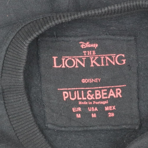 Pull & Bear Women Black The Lion King Sweatshirt Size 12 Cotton