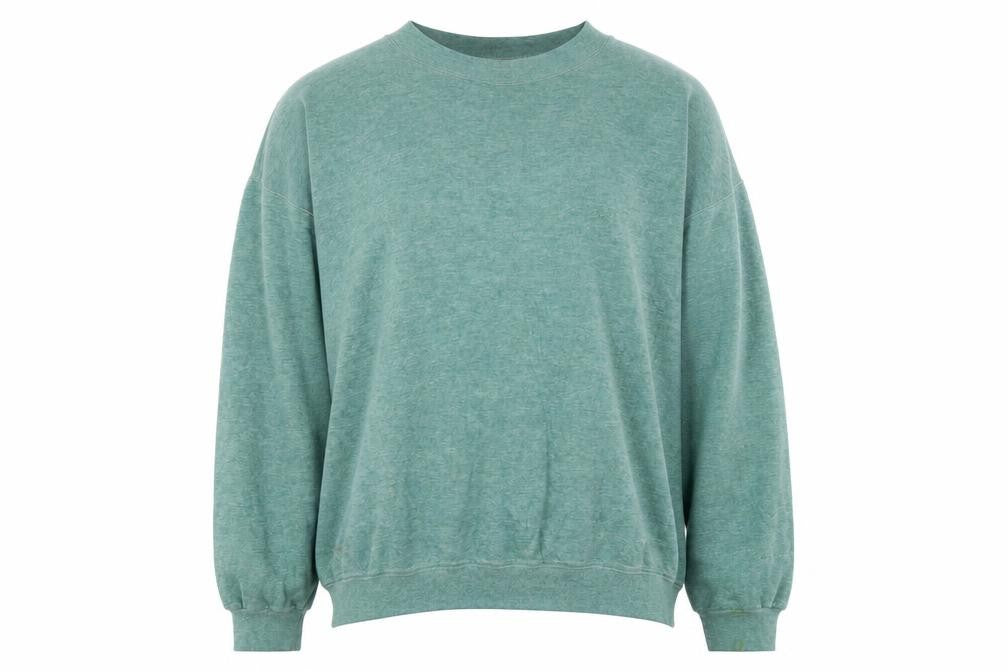 Front view of Lee Cooper Men's Green Crew Neck Pullover Sweatshirt L