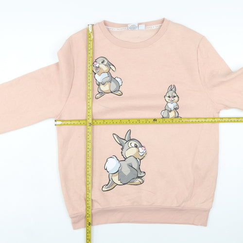 Primark Disney Womens Pink Thumper Sweatshirt Small UK 10/12
